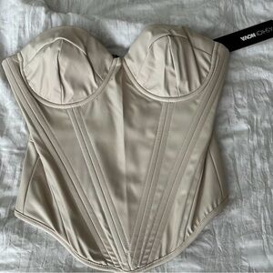 Cream Bustier Top